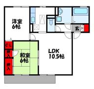 クレールコートB棟の間取り画像