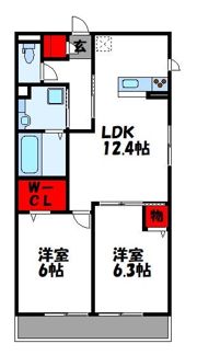 D-room原町の間取り画像