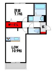 エレガンス仲原西の間取り画像