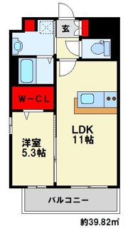 インバレッジ大野城の間取り画像