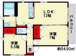 ハナミズキの間取り画像