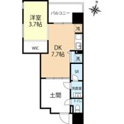 デュオフラッツ西新WESTの間取り画像