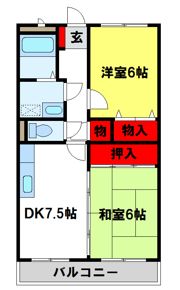 フォーレスト壱番館の間取り画像