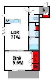 シャーメゾン天神の間取り画像