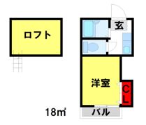 サンウイング二日市の間取り画像