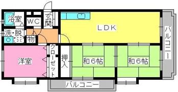 ジェントル藤崎の間取り画像