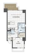 Ropponmatsu View Apartmentの間取り画像