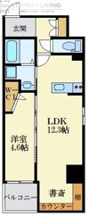 ル パルテール大濠の間取り画像