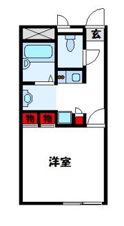 レオパレスサンローズ仲原の間取り画像
