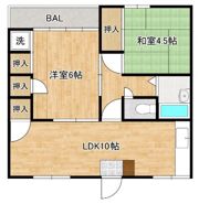 華杜コーポの間取り画像