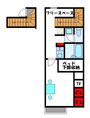 レオパレスアーバンヒルズSUEの間取り画像