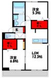 I・M・T SEMPRE HOUSE 飛梅 D棟の間取り画像