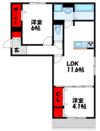 I・M・T SEMPRE HOUSE 飛梅 C棟の間取り画像