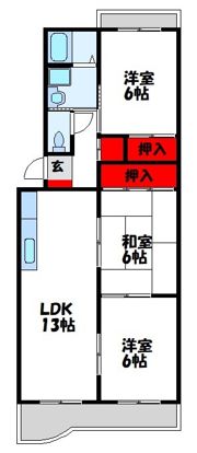 エクセル篠栗の間取り画像