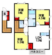 サンモールコリーヌの間取り画像