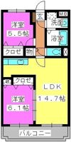 グランデュールシャトー Cの間取り画像