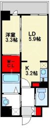 アトリオフラッツ春日原の間取り画像