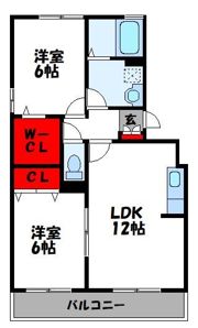 セジュールトーC棟の間取り画像