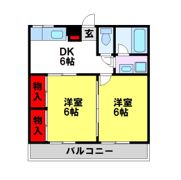 ヒルトップハイツIIの間取り画像