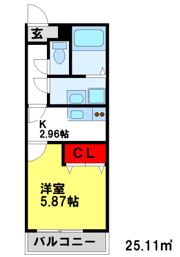 メゾンクレール二日市壱番館の間取り画像