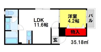 コートスタイル二日市IIの間取り画像