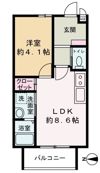 ユゥ＆ミィ金山駅前G棟の間取り画像