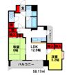 ダイアパレス二日市の間取り画像