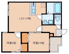 アンソレイエ千早南の間取り画像
