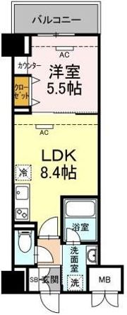 ELGRAND箱崎の間取り画像