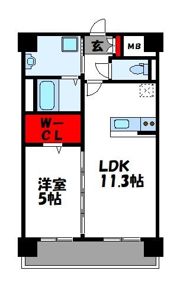 パインローズ福岡東の間取り画像