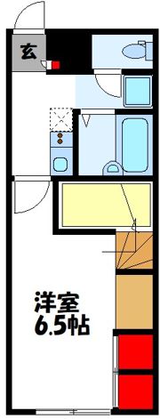 レオパレスパストラル博多の間取り画像