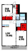 メゾンドノアールの間取り画像