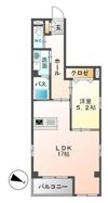 アーバンブルー藤の間取り画像