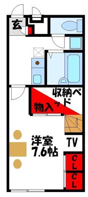 レオパレス土井駅東の間取り画像