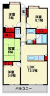 パルテノン筑紫ステーションタワーの間取り画像