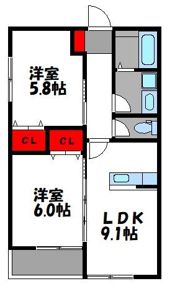 サクラテラス和白の間取り画像
