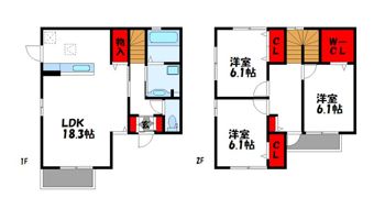 メゾンコートBの間取り画像