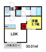 TTプレイス二日市の間取り画像