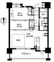 モントーレヴェルキューブシティ福岡空港駅の間取り画像