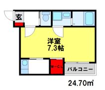 BRAVE BASE針摺南（南棟）の間取り画像