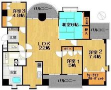 ベルメゾン昭代の間取り画像