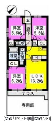 サンセールの間取り画像