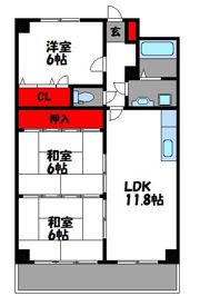 グランデージ箱崎の間取り画像