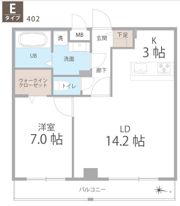 La Grande大濠の間取り画像