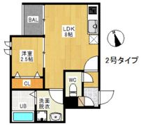 R-smartグランツェーレ唐人町の間取り画像