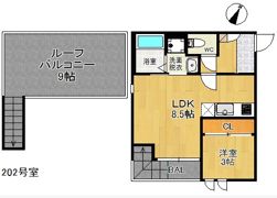 GRANDTIC Riz 高宮の間取り画像