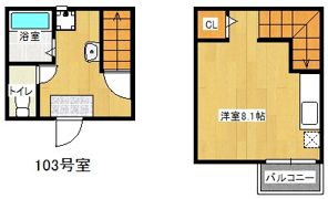 MAISONETIC Premio別府駅前の間取り画像