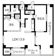 O2（オーツー）の間取り画像