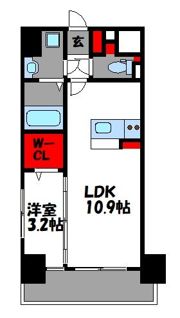 ラフィネ千早の間取り画像