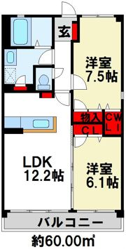 RESIAS DAZAIFU BLDG.の間取り画像